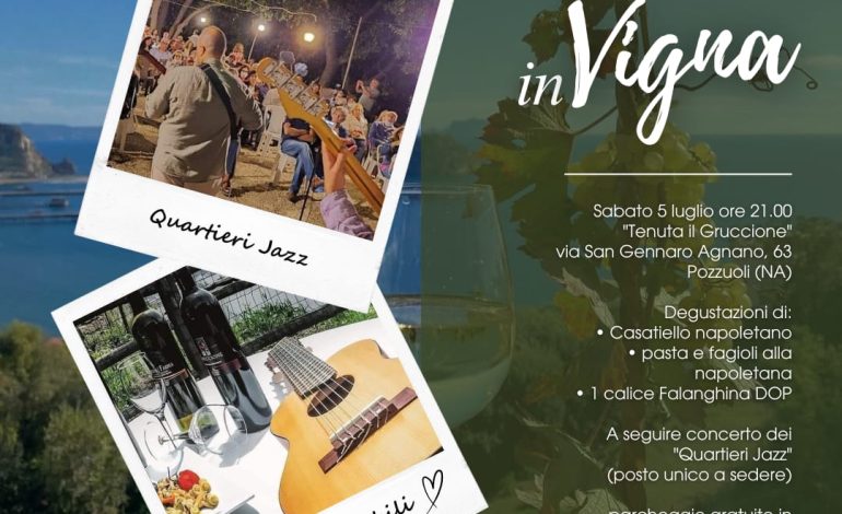 Quartieri Jazz con la X edizione del “JAZZ IN VIGNA” per sabato 5 luglio ore 21:00 nella splendida location dell’Agriturismo Il Gruccione della famiglia Iovino.